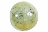 .9" Polished Prehnite and Epidote Sphere - Photo 3